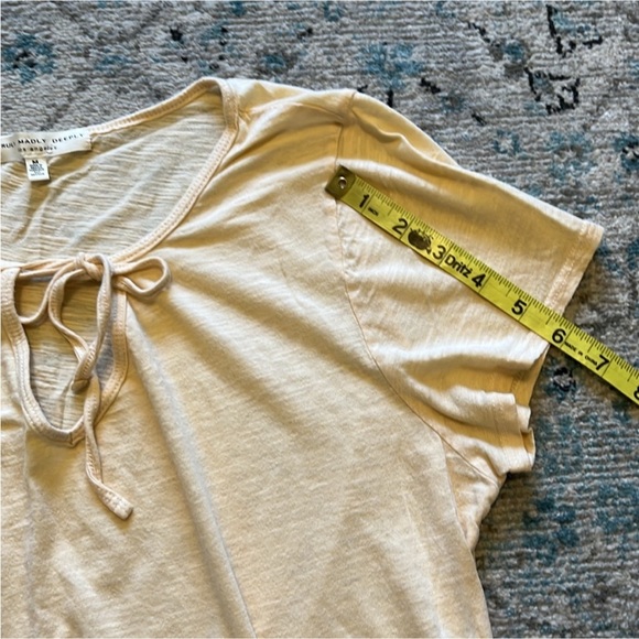 Urban Outfitters Tie Front Yellow Baby Doll Top - Picture 6 of 16